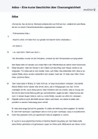 Vorschau - Stundenentwürfe - Adisa - Eine kurze Geschichte über Chancengleichheit - Seite 1