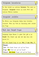 Vorschau - Unterrichtsreihen - Infomaterial + Übungsaufgaben - "Satzglieder" I Kl. 4+5 - Seite 3