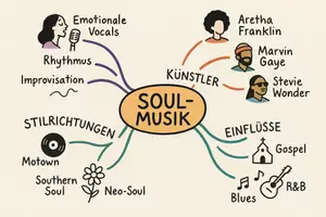 Vorschau - Arbeitsblätter - Lernposter + Arbeitsblatt "Soul-Musik - Geschichte und wichtige Künstler" + interaktive Lösung & MP3 + Mindmap + Infografik - Seite 3