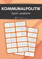 Vorschau - Arbeitsblätter - Lesekette Kommunalpolitik - Deckblatt