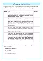 Vorschau - Arbeitsblätter - Aufbau einer Geschichte_Übungen zu Wintergeschichten - Seite 1