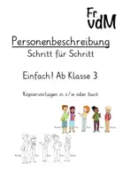 Vorschau - Arbeitsblätter - Einfache Personenbeschreibung: Materialpaket - Deckblatt