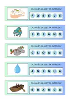 Vista previa - Juegos / Gamificación - LLETRA INTRUSA. DETECTAR-LA DINS EL NOM DE LES COSES - página 3