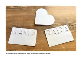 Vorschau - Mal- und Bastelvorlagen - Muttertagskarten/Vatertagskarten/Valentinstagskarten - Seite 1