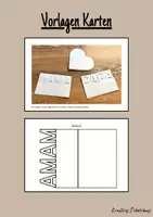 Vorschau - Mal- und Bastelvorlagen - Muttertagskarten/Vatertagskarten/Valentinstagskarten - Deckblatt