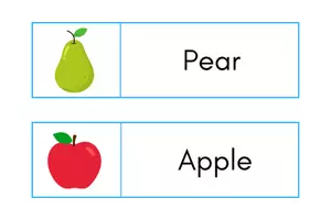 Vista previa - Tarjetas / Manipulativos - Fruits and vegetables keychain - página 3