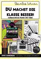 Vorschau - Poster - Klassenposter / kooperatives Poster (36 Teile) "Du machst die Klasse besser" - Deckblatt