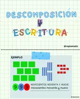Vista previa - Hojas de trabajo - U D C DESCOMPOSICIÓN Y ESCRITURA HASTA 999 - página 1