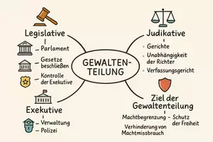 Vorschau - Arbeitsblätter - Lernposter + Arbeitsblätter "Gewaltenteilung" + Lösung & MP3 + Mindmap + Infografik - Seite 2