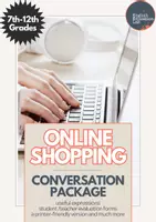 Vorschau - Arbeitsblätter - Online Shopping- Middle/High School Conversation Package - Deckblatt