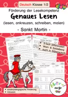 Vorschau - Arbeitsblätter - Genaues Lesen (ankreuzen, schreiben, malen) - Sankt Martin - Deckblatt