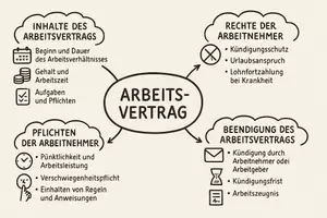 Vorschau - Arbeitsblätter - Lernposter + Arbeitsblatt "Arbeitsvertrag" + interaktive Lösung & MP3 + Mindmap + Infografik - Seite 3