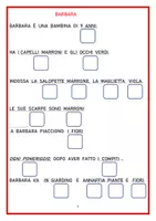 anteprima - Esercizi - Preview LETTURA E COMPRENSIONE DI BREVI TESTI DESCRITTIVI anteprima - Pagina 2