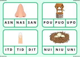 Vista previa - Juegos / Gamificación - ACTIVITAT DE LECTURA. TROBAR PARAULA AMB LES LLETRES ORDENADES - página 1