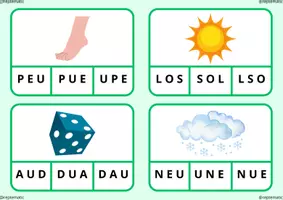 Vista previa - Juegos / Gamificación - ACTIVITAT DE LECTURA. TROBAR PARAULA AMB LES LLETRES ORDENADES - página 2