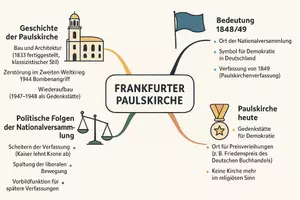 Vorschau - Arbeitsblätter - AB mit Fragen zum Thema "Frankfurter Paulskirche" + Lösungsblatt + Mindmap + Infografik - Seite 3