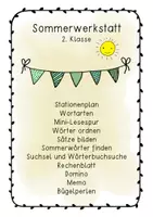 Vorschau - Spiele - Sommerwerkstatt 2. Klasse - Deckblatt