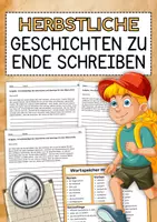 Vorschau - Arbeitsblätter - Schreibkonferenz: 5 herbstliche Geschichten zum weiterschreiben - Deckblatt