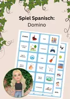 Vorschau - Spiele - Spiel Spanisch: Domino - Actividades en el tiempo libre - Deckblatt
