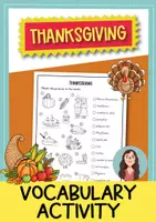 Προεπισκόπηση - Φύλλα εργασίας - Thanksgiving vocabulary activity (English) / Δραστηριότητα λεξιλογίου για την Ημέρα των Ευχαριστιών (Αγγλικά) - Εξώφυλλο