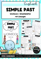Vorschau - Arbeitsblätter - Simple Past - Workbook / Arbeitsheft / Übungen - Deckblatt