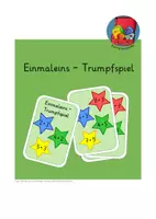 Vorschau - Spiele - Einmaleins-Trumpfkartenspiel - Deckblatt