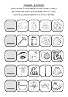 Vista previa - Juegos / Gamificación - SÍL·LABA INICIAL. PLASTIFICABLE I IMPRIMIR - página 1