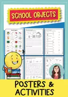 Προεπισκόπηση - Φύλλα εργασίας - Back to School - School objects posters and activities (English) /Επιστροφή στο σχολείο - Αφίσες και δραστηριότητες σχολικών αντικειμένων (Αγγλικά) - Εξώφυλλο