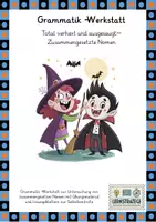Vorschau - Arbeitsblätter - Total verhext und ausgesaugt - Nomen-Werkstatt - Deckblatt