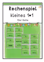 Vorschau - Spiele - kleines 1x1- Rechenspiel (10er Reihe) - Deckblatt