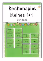Vorschau - Spiele - kleines 1x1- Rechenspiel (2er- Reihe) - Deckblatt