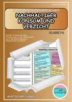 Vorschau - Stundenentwürfe - Nachhaltiger Konsum und Verzicht - Konsument in der Wirtschaft - Deckblatt