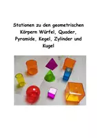 Vorschau - Arbeitsblätter - Stationen zu den geometrischen Körpern - Deckblatt