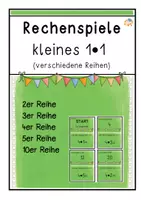 Vorschau - Spiele - kleines 1x1- Rechenspiele (Materialpaket) - Deckblatt