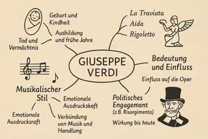 Vorschau - Arbeitsblätter - AB mit Fragen zum Thema "Giuseppe Verdi" + Lösungsblatt + Mindmap + Infografik - Seite 3