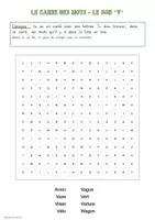 Aperçu - Jeux - Atelier : le carré des mots - Page 1