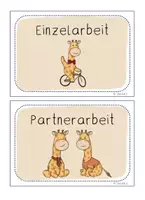 Vorschau - Poster - Sozialformen - Ich/ Du/ Wir - Tafelmaterial - Giraffenklasse - Seite 2