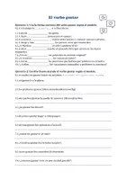 Vorschau - Arbeitsblätter - Arbeitsblatt Gustar Spanisch (mit Lösungen) - Deckblatt