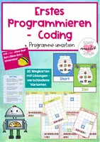 Vorschau - Bildkarten - Erstes Programmieren - Coding (4. Programme umsetzen) - Deckblatt