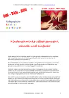 Vorschau - Lehrpläne/Lehrermaterial - Bald ist Fasching! Rezept Kinderschminke und mehr - Deckblatt