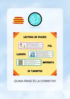 Vista previa - Refuerzo / NEE / Materiales de apoyo - COMPRENSIÓ LECTORA DE FRASES. - Portada