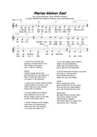Vorschau - Anderer Materialtyp - LIED Marias kleiner Esel - WEIHNACHTSLIEDER WINTER WINTERLIEDER JAHRESZEITEN - Seite 1