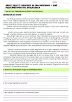 Vorschau - Arbeitsblätter - Siegfried und der Drache – Heldenperspektive analysieren - Deckblatt
