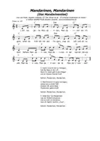 Vorschau - Anderer Materialtyp - LIED Mandarinen, Mandarinen (Das Mandarinenlied) - MANDARINENLIED WEIHNACHTSLIEDER WINTER WINTERLIEDER JAHRESZEITEN - Seite 1