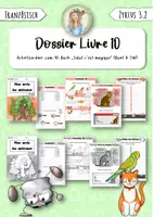 Vorschau - Unterrichtsreihen - Français Cycle 3.2 : Mes amis, les animaux (Livre 10) - Arbeitsordner - Deckblatt