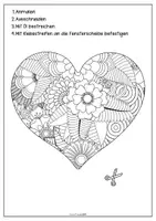 Vorschau - Mal- und Bastelvorlagen - Muttertag Vatertag Herzen Mandala - Seite 3