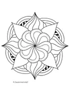 Vorschau - Mal- und Bastelvorlagen - Mandala (leicht) - Set 1 - Seite 1
