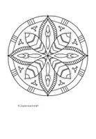 Vorschau - Mal- und Bastelvorlagen - Mandala (leicht) - Set 1 - Seite 3