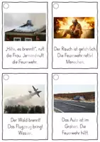 Vorschau - Fördermaterial/Inklusion - Bei der Feuerwehr, Lesekarten für Erstleser (Silbenmethode), Nr. 013 - Seite 3