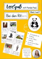 Vorschau - Fördermaterial/Inklusion - Bei den Rittern, Lesekarten für Erstleser (Silbenmethode), Nr. 17 - Deckblatt